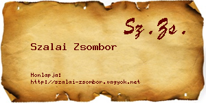Szalai Zsombor névjegykártya