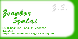 zsombor szalai business card